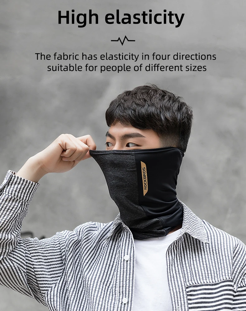 ROCKBROS Summer Bicycle Cycling Scarf Sunscreen Face Cover Breathable Ice Cold Mask Running Bandana Sports Quick Dry Balaclava_voghion.com