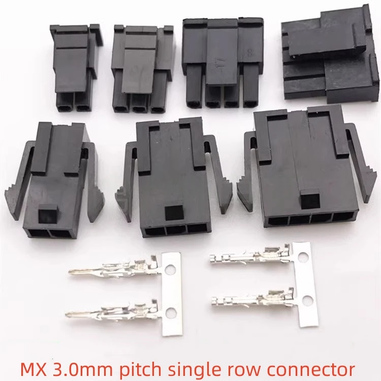 10 ชุด MX 3.0 มม.เดี่ยวแถวเชื่อมต่อขนาดเล็ก 5557 Air Docking รถคอมพิวเตอร์เชื่อมต่อ 2P3P4P5P6P 1