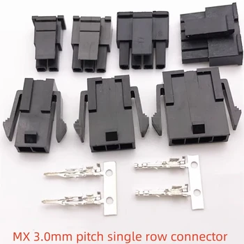 10 ชุด MX 3.0 มม.เดี่ยวแถวเชื่อมต่อขนาดเล็ก 5557 Air Docking รถคอมพิวเตอร์เชื่อมต่อ 2P3P4P5P6P 1