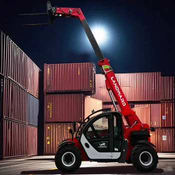 Attrezzature per la movimentazione del telescopico di fabbrica Telescopico per cantiere da cantiere Gru con ruote piccole da 3 tonnellate Manipolatore telescopico personalizzato