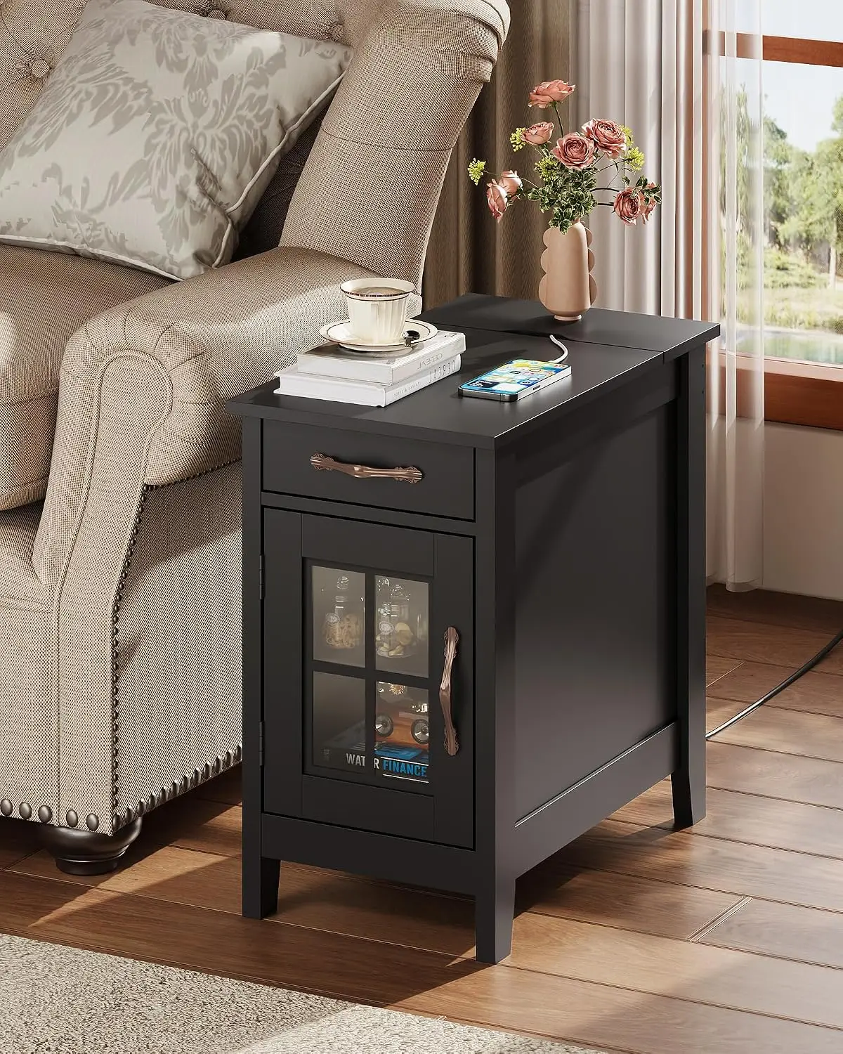 End Table with Charging Station 6