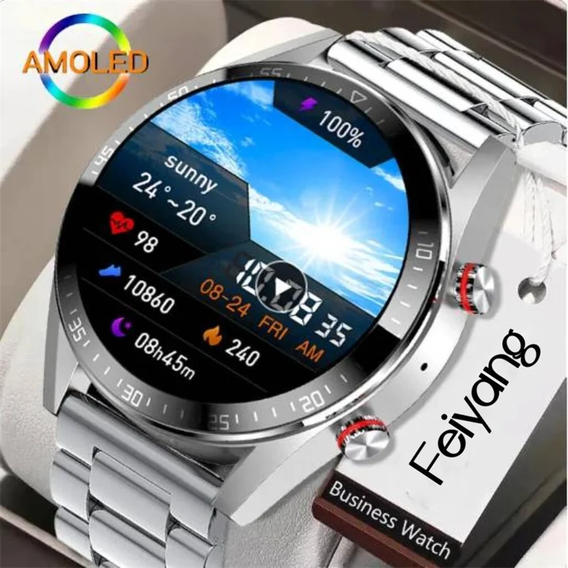 

2023 New 454*454 Screen Smart Watch Always Display The Time Bluetooth Call Local Music Smartwatch For Men's Huawei Xiaomi Phone