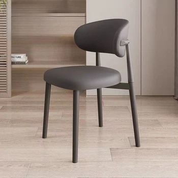 Sedie da pranzo per la casa, set di tavoli e sedie da pranzo di nuovo stile, sedie con schienale di fascia alta di lusso leggero e sgabelli da ristorante