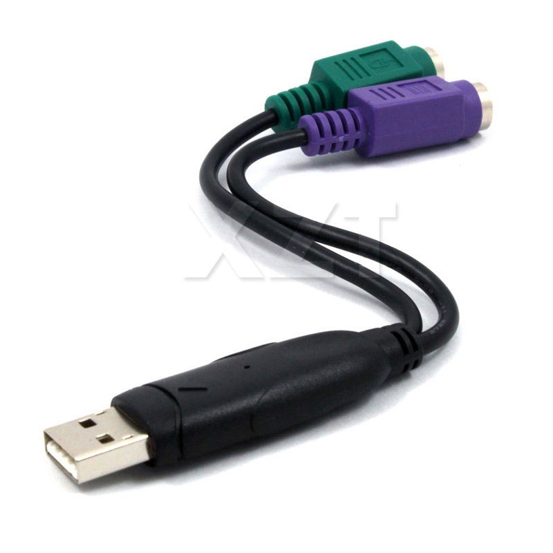 Usb Male to PS2 Female Adapter Cable Converter PS2 Keyboard Mouse Interface Cable Adapter Computer Accessories