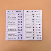 Multi-purpose Checklist Memo Board Reusable My Chores Checklist Board for RV Home Wall School Classroom Kid Self-discipline Card 2