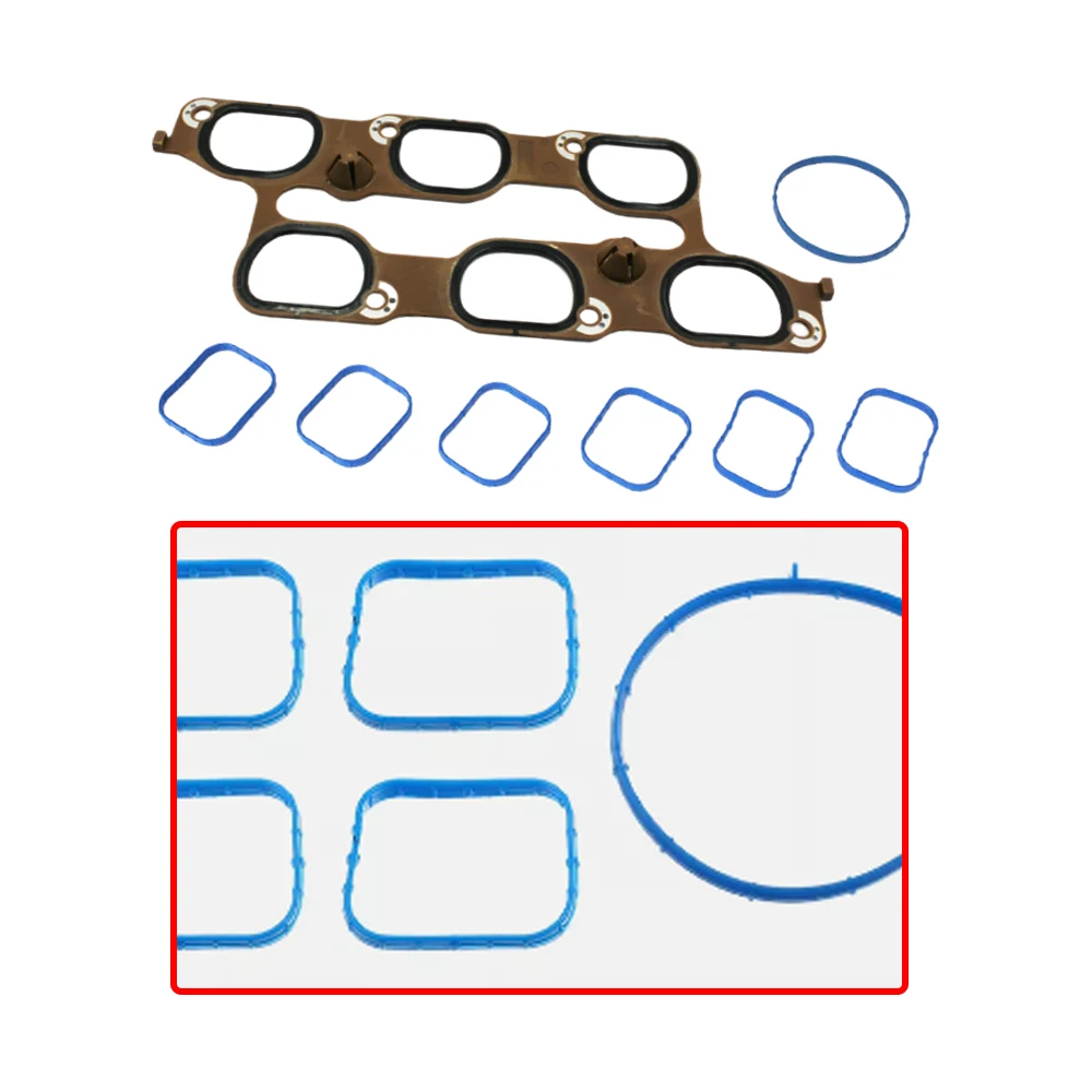 뷰익 캐딜락 쉐보레 GMC용 흡기 매니폴드 개스킷, 12691199 12673300 12673301 고무 및 플라스틱 내구성 자동차 액세서리, 8 개