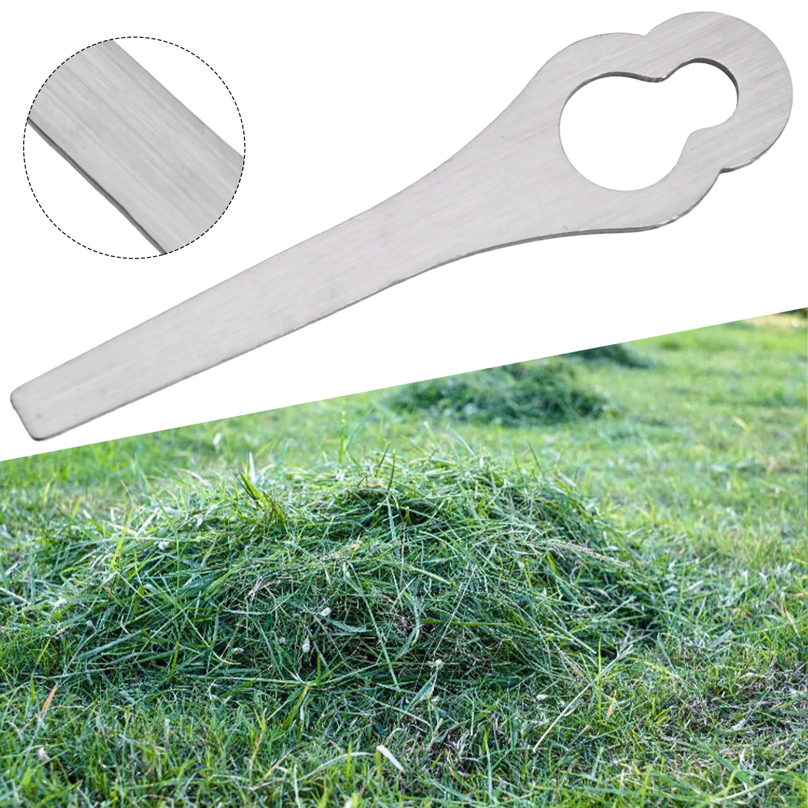 Lawn Mower Blade Blade Accessories Components 3.35x0.79in/3.23x0.79in Cordless High Quality Cordless Lawn Mower