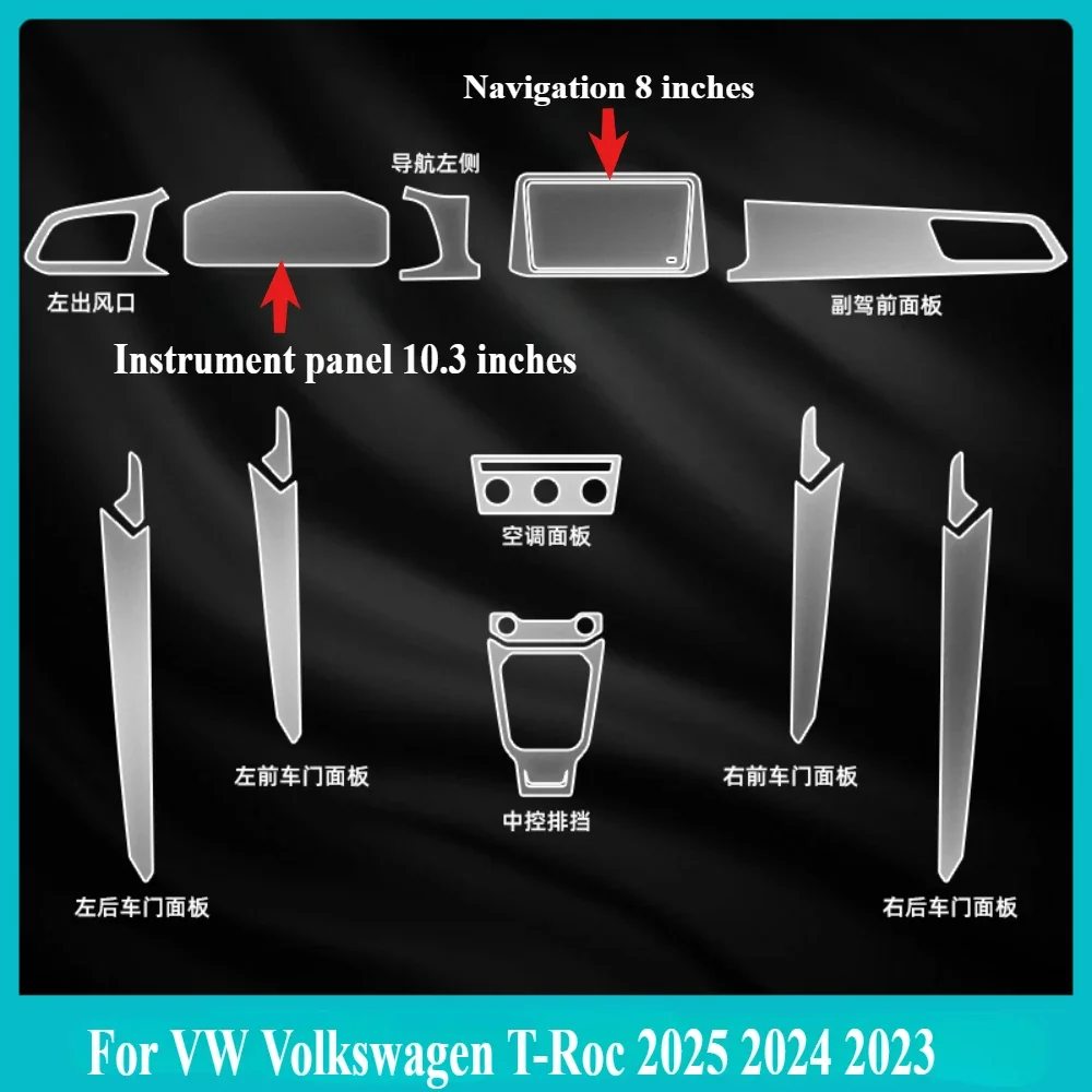 WEIPIN Middenconsole Opbergdoos Voor VW T-Roc (2018-2025) – Multifunctionele Armleuning Organizer Met Anti-Slip | Wit