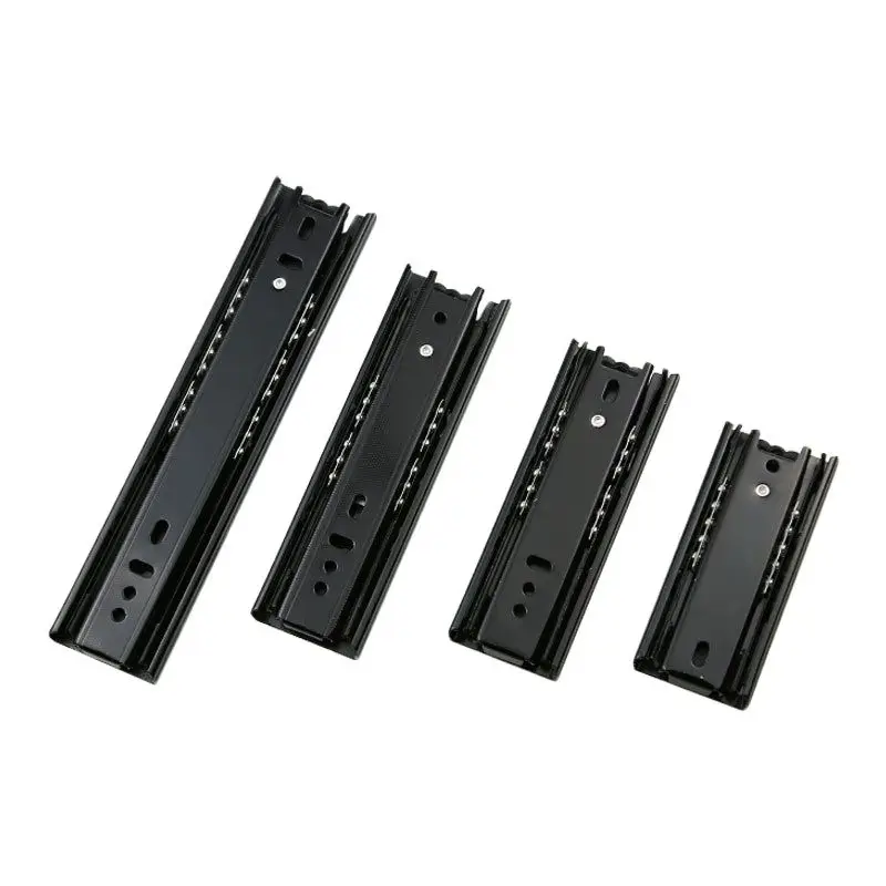 Drawer Slides 35mm 45mm Wide 4 "5" 6 "8" Small Drawer Ultra Short Slide Fold Three Section Ball Guide Rail Track Cabinet Hardware