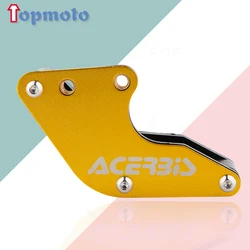 Enhanced Motorcycle CNC Chain Guard Guide for Dirt Bikes and Scooters (Black Gold A)