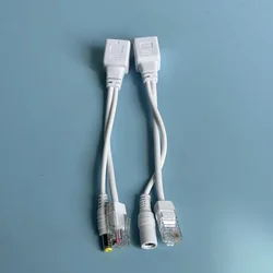Enhanced POE Splitter with Video and Power Adapter - 5 Pairs (White Color)