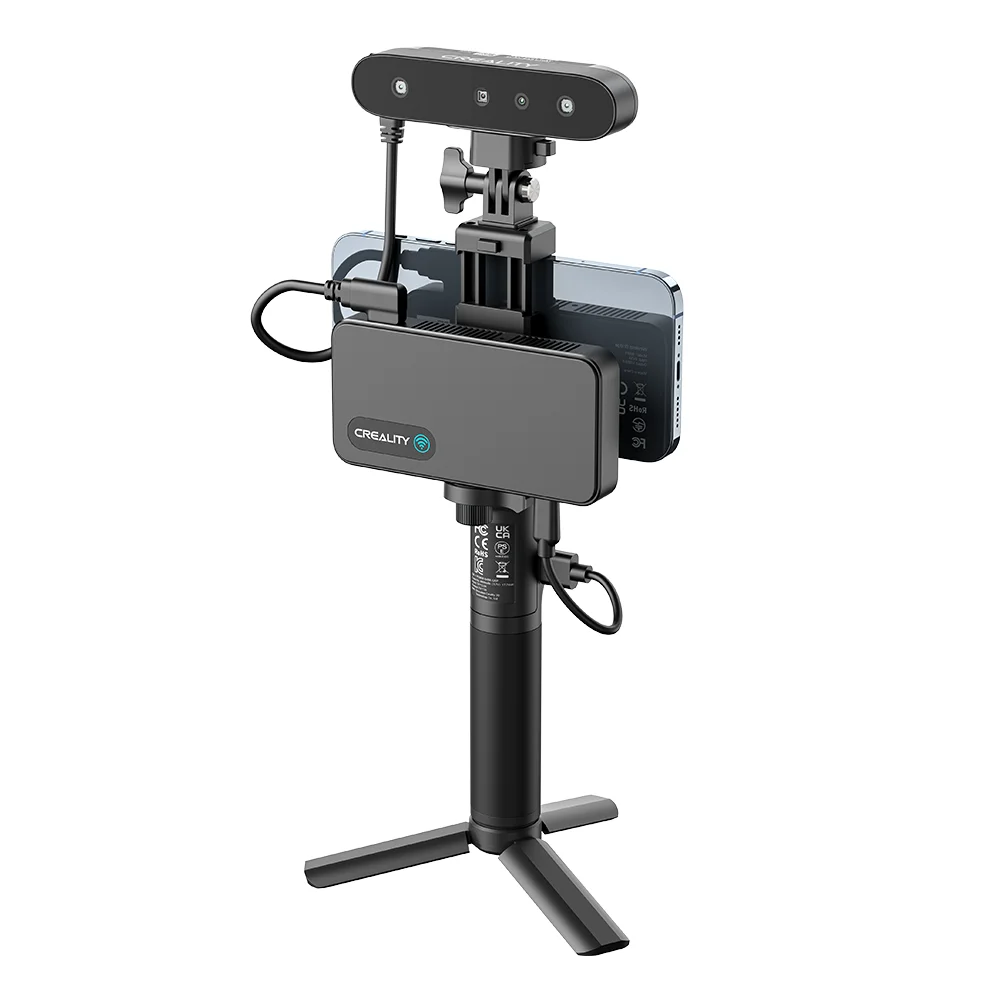Creality CR-Scan Ferret Pro 휴대용 핸드헬드 3D 스캐너, 손떨림 방지 추적, WiFi6 무선 스캐닝, 0.1mm 정확도, 24 비트