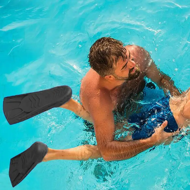 Swim Fins Adult 1 Pair Travel Fins Snorkeling Anti-Slip Fins Snorkeling Silicone Swimming Training Fins For Women Men Training 3