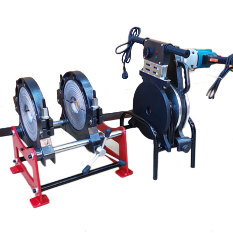 1.8KW/2.1KW/3KW PE Pipe Manual Butt Welding Machine 63-160/250 Hot Melt Hand Double Column Pipe Welding Machine 3