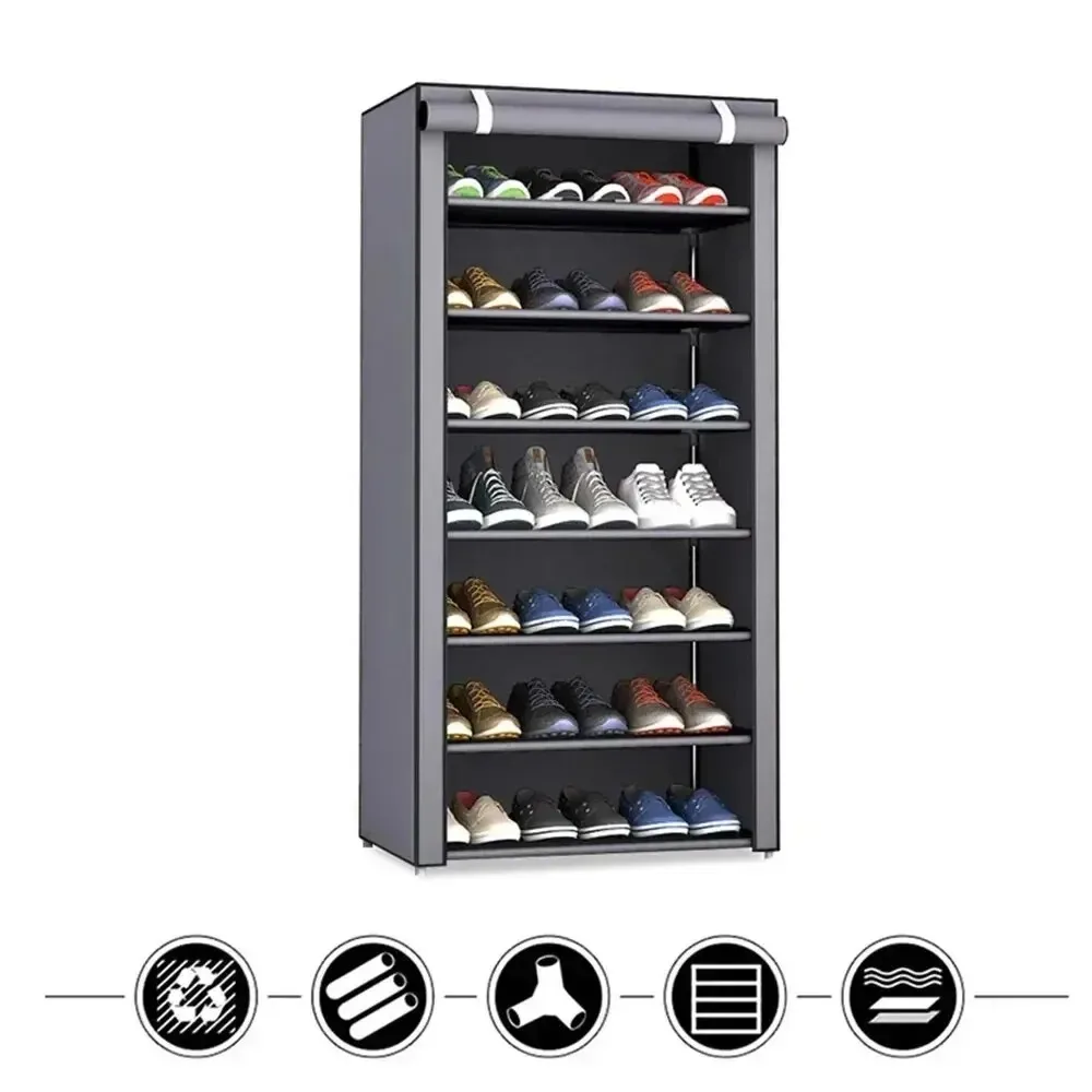 Multilayer Shoe Rack Organizer Nonwoven Fabric Hallway Entryway Stand Holder Space Saving Cabinet Home Furniture Dustproof Shelf fabric shoe cabinet shoe rack shoe storage box