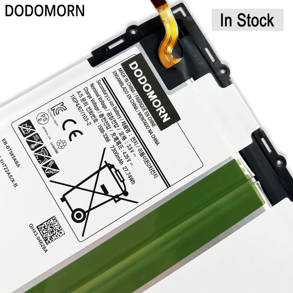 EB-BT585ABE Replacement Battery For Samsung Galaxy Tab A 10.1 2016 - 3.8V 7300mAh