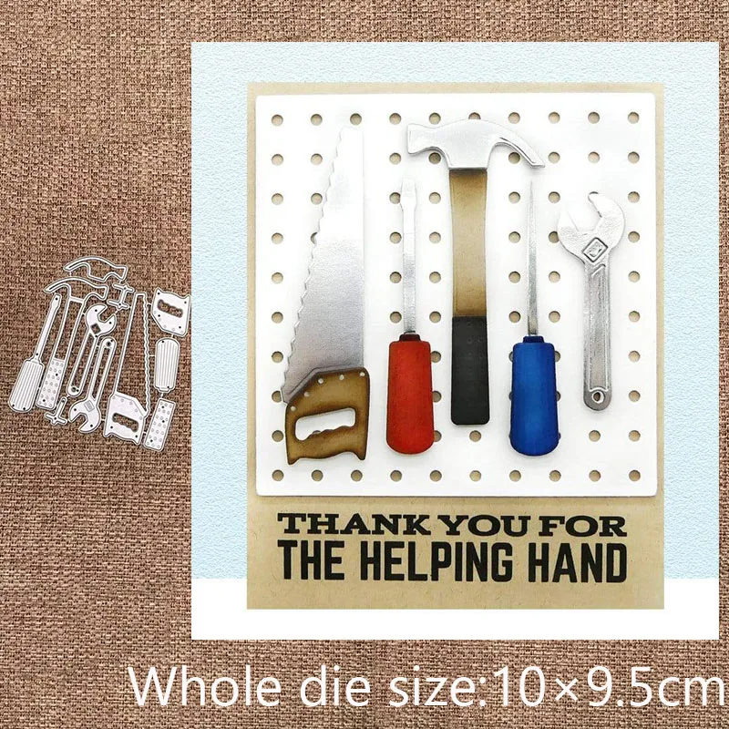 Xldesign Craft Metal Stencil Mold Cutting Dies Wrench Tools Decorazione Scrapbook Fustellati Album Paper Card Craft Goffratura