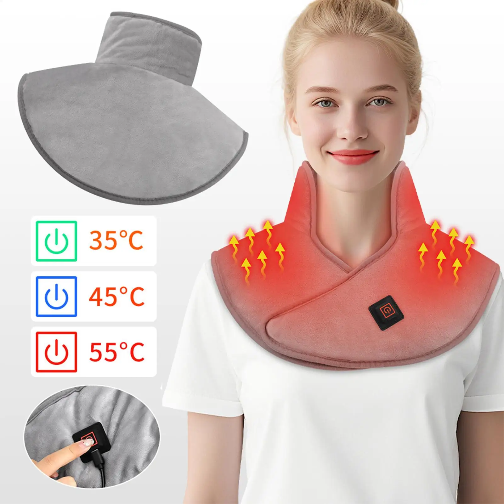 Neck Warmer Heating Pad Winter Cold Weather Heater USB Neck And Shoulder Heating Pad For Husband Women Men Mom Dad Father Mother