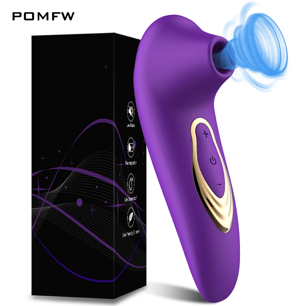 Powerful Clit Sucker Vibrator Clitoris Nipple Sucking Tongue Vibrating