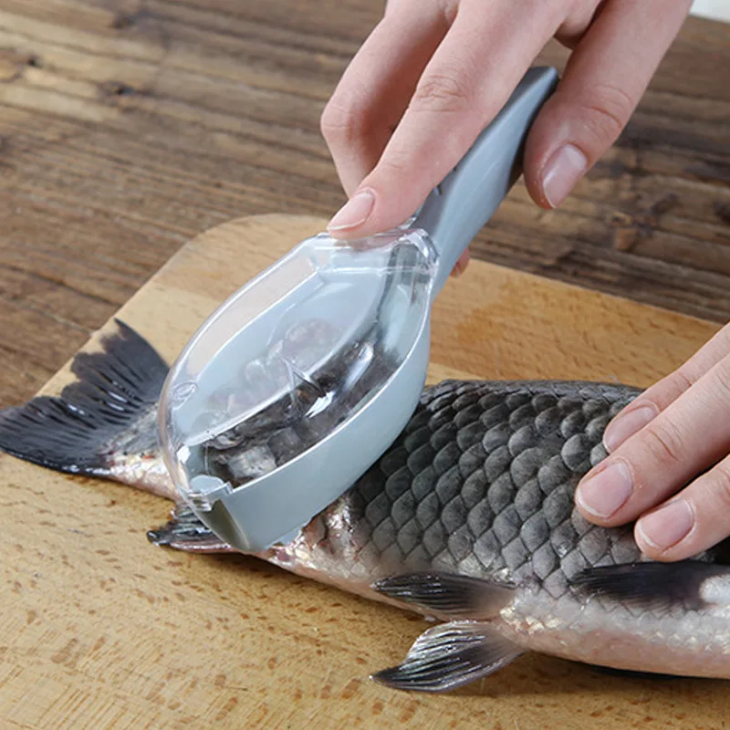 1pc Fish Scaler Multifunctional Kitchen Fish Scale Remover Scraper Brush Peeler Tool fish scales scraper fish scale cleaner fish scale scraper