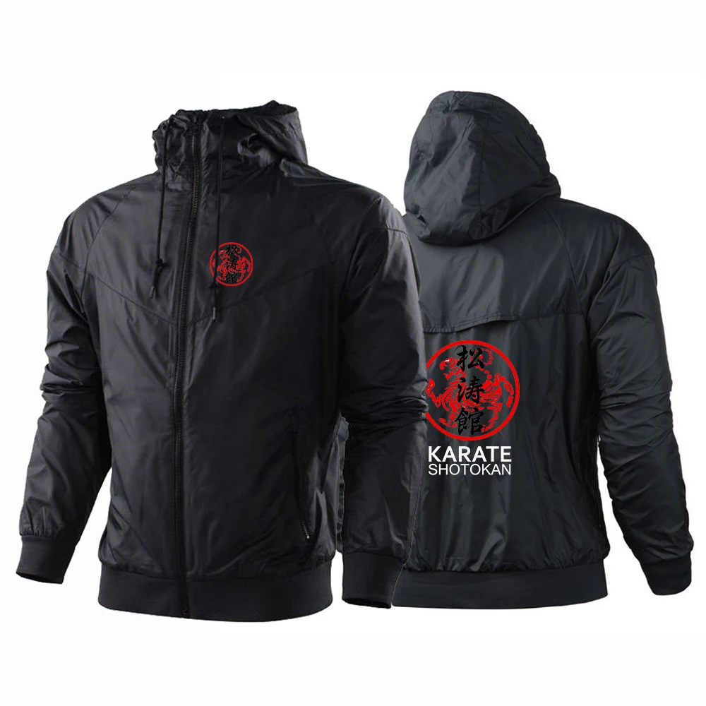 

Shotokan Karate 2023 Мужская Новая ветровка с длинным рукавом куртки верхняя одежда водонепроницаемые пальто на молнии толстовки пуловеры Топы Одежда