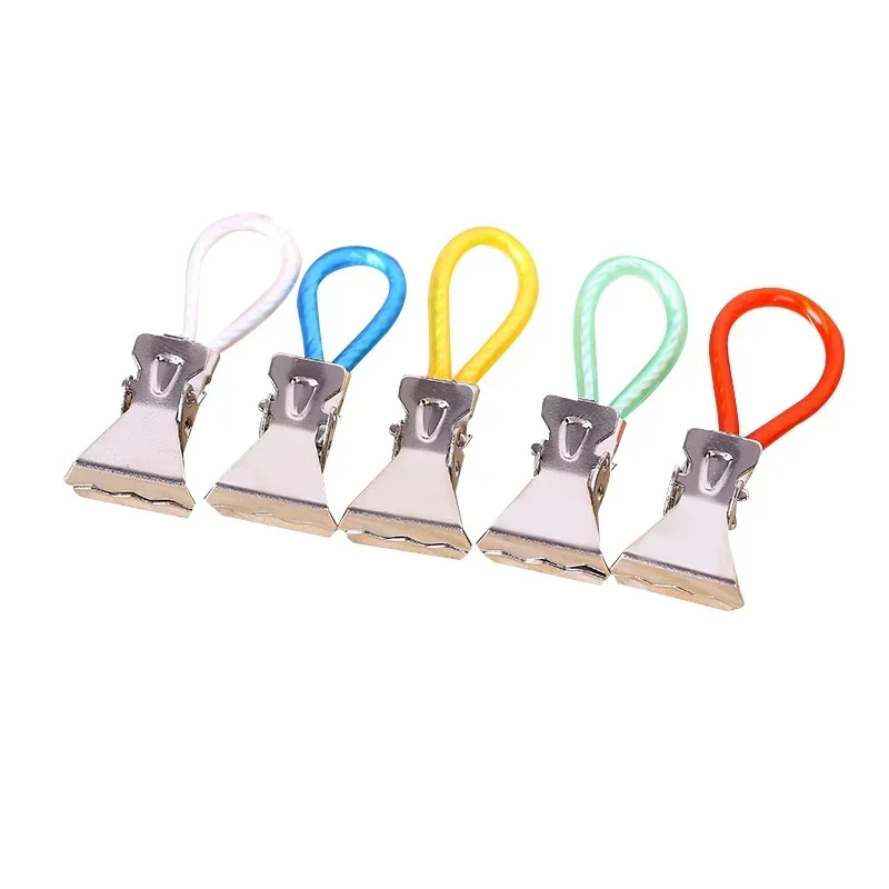 5PCS Clothes Pegs Stainless Steel Clothespins Colorful Laundry Tea Towel Hanging Clips Loop Clothes Folder Bathroom Accessories