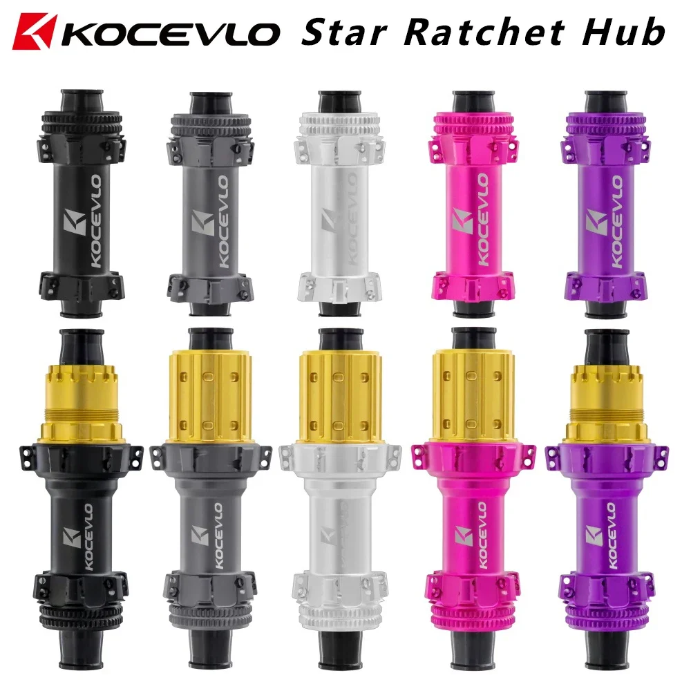 KOCEVLO Road Disc Hub 36T Star Ratchet 24 Hole Straight Pull Center Lock Disc Road Bike Hub for Shimano Sram XDR 12 Speed
