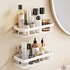 Bathroom Shelf Aluminum Alloy Shampoo Storage Rack Without Drilling Wall Mounted Shower Corner Shelves Bathroom Accessories 3