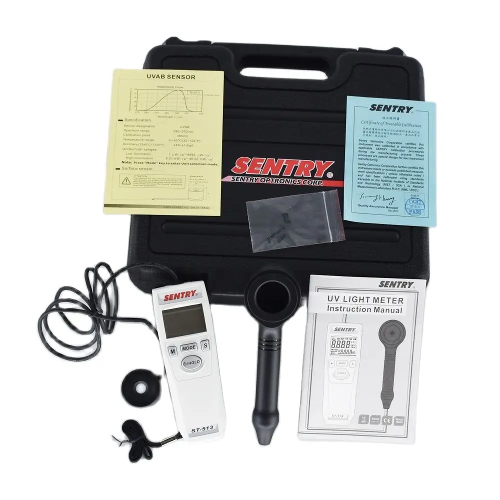 Ultraviolet Intensity Radiation Measure Tester UVAB Light Meters SENTRY ST-513 Lux meter 5