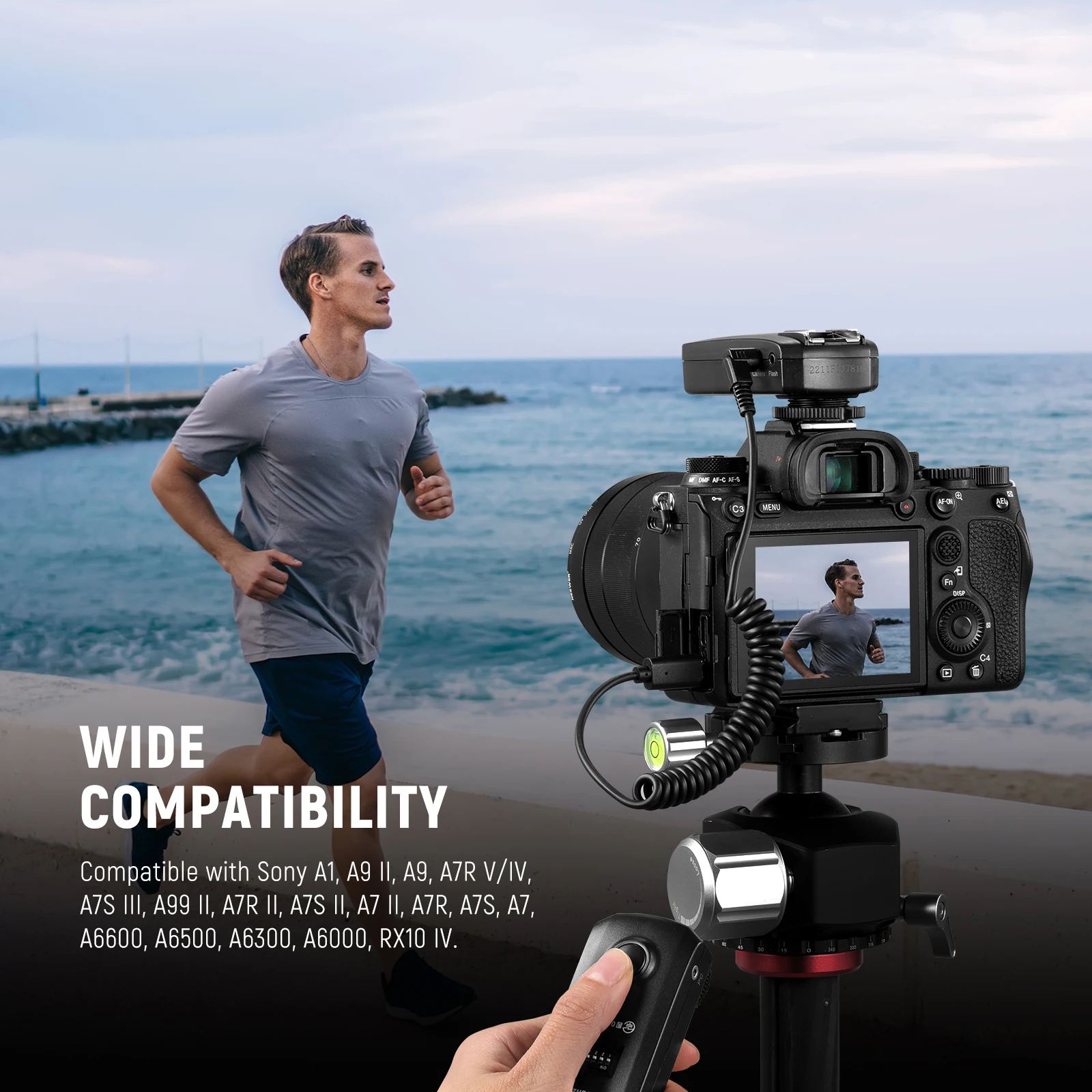 NEEWER 2.5mm to S2 Remote Shutter Release Cable Compatible with Sony A1 A9 II A9 A7R V/IV A7S III A99 II A7R A7S camera remote shutter button camera remote shutter release