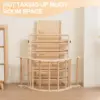 Medium Foldable Pikler Triangle Set with Sliding Ramp & Climbing Arch Ramp, 5-in-1Wooden Toddler Climbing Toys indoor 6