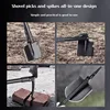 Multifunctional garden shovel for camping, suitable for camping/fishing/wild survival, etc. Shovel. Pickaxe and hoe three-in-one 5