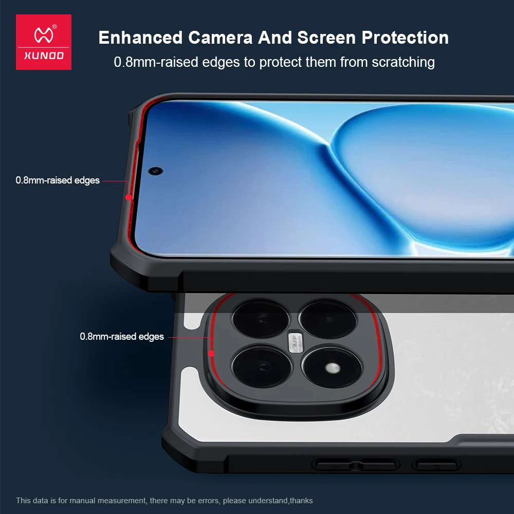 Xundd Airbag Shockproof Clear Back Cover Case