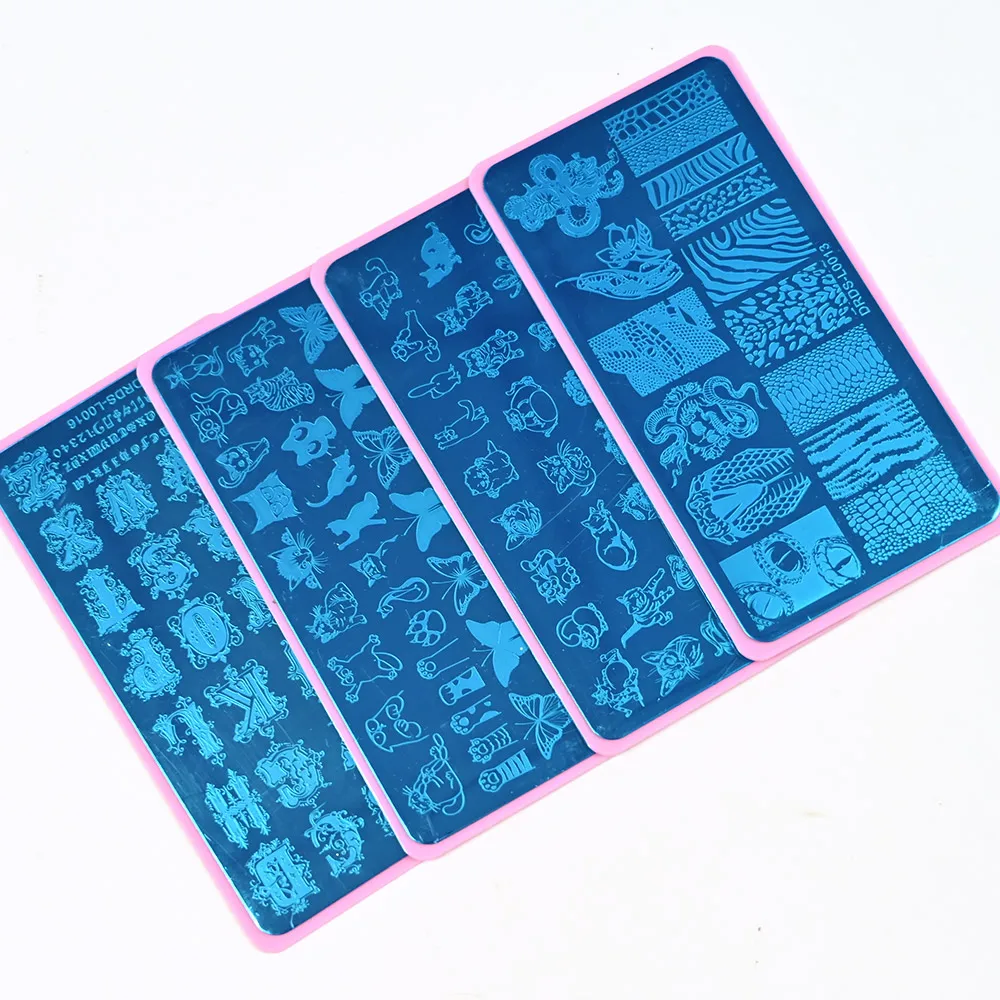 6X12cm Stainless Steel Nail Art Stamping Plate - DIY Nail Print Stencils