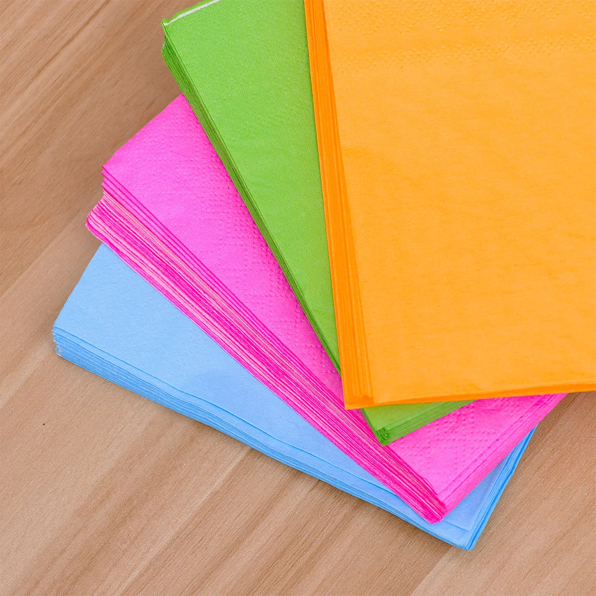 80 Pcs Solid Color Tissue Pure Serviette Paper Towel Napkin Handkerchief Disposable
