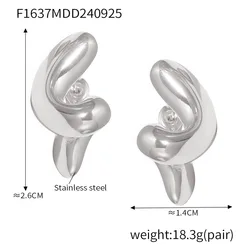 Elegant Zircon Gold - Plated Stainless Steel Stud Earrings for Women - Luxury Waterproof Jewelry Gift (Steel)