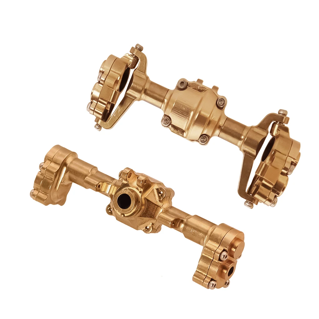 

RCGOFOLLOW 1/24 Brass Compact Yet Durable Design Front And Rear Axle Housings Rc Front And Rear Axle Housings For FMS FCX18