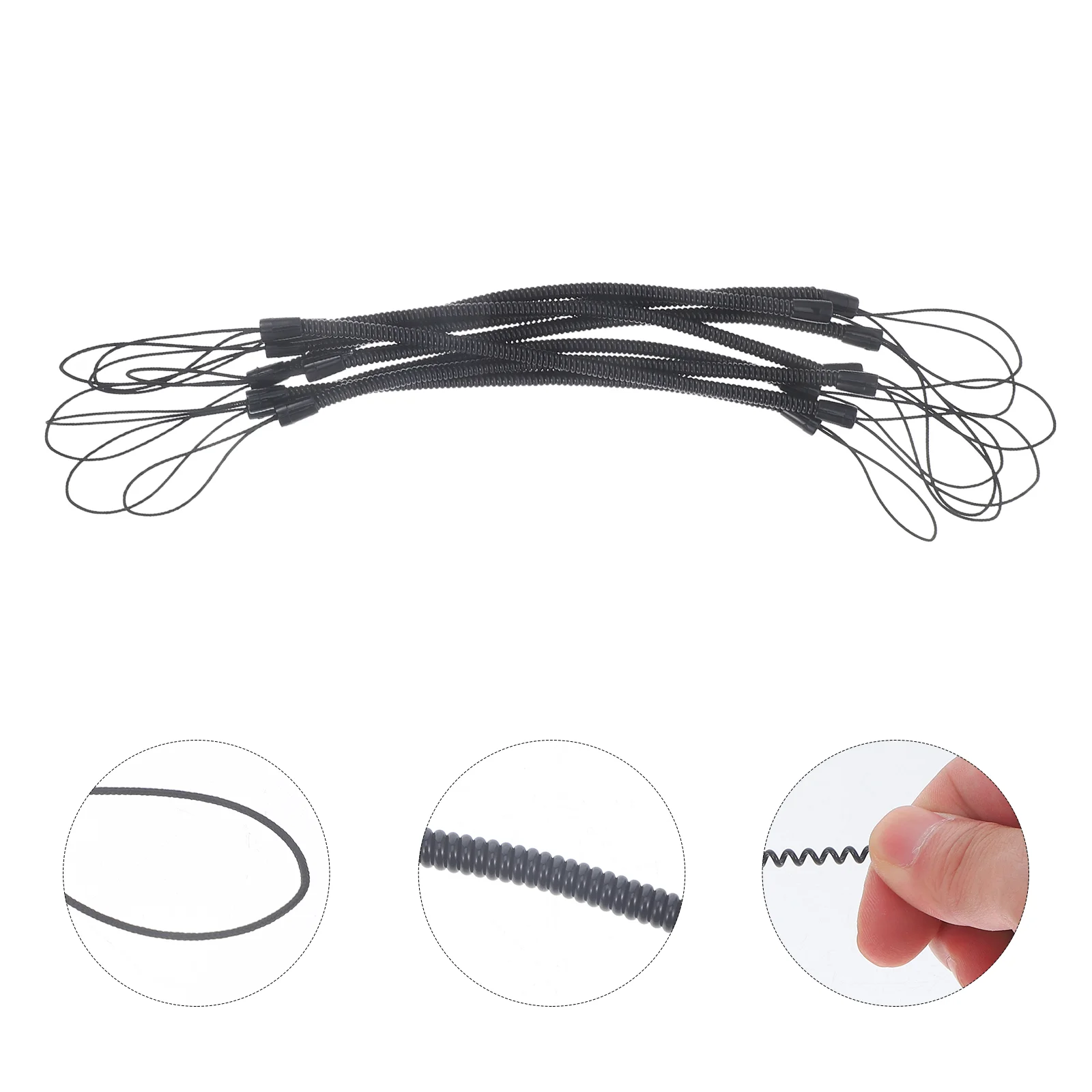 8 Pcs Stylus Pen Lanyard Elastic Rope Hanging String Strap Retractable Cord Touch Lanyards Plastic