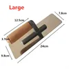 Professional Concrete Plaster Trowel for Wall Plastering Skimming Trowel Building Drywall Tools with Smooth Wooden Handle 3