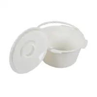 Commode Bucket Easy Carrying Mobile Toilet Bucket for Bedroom Bathroom Kids 1