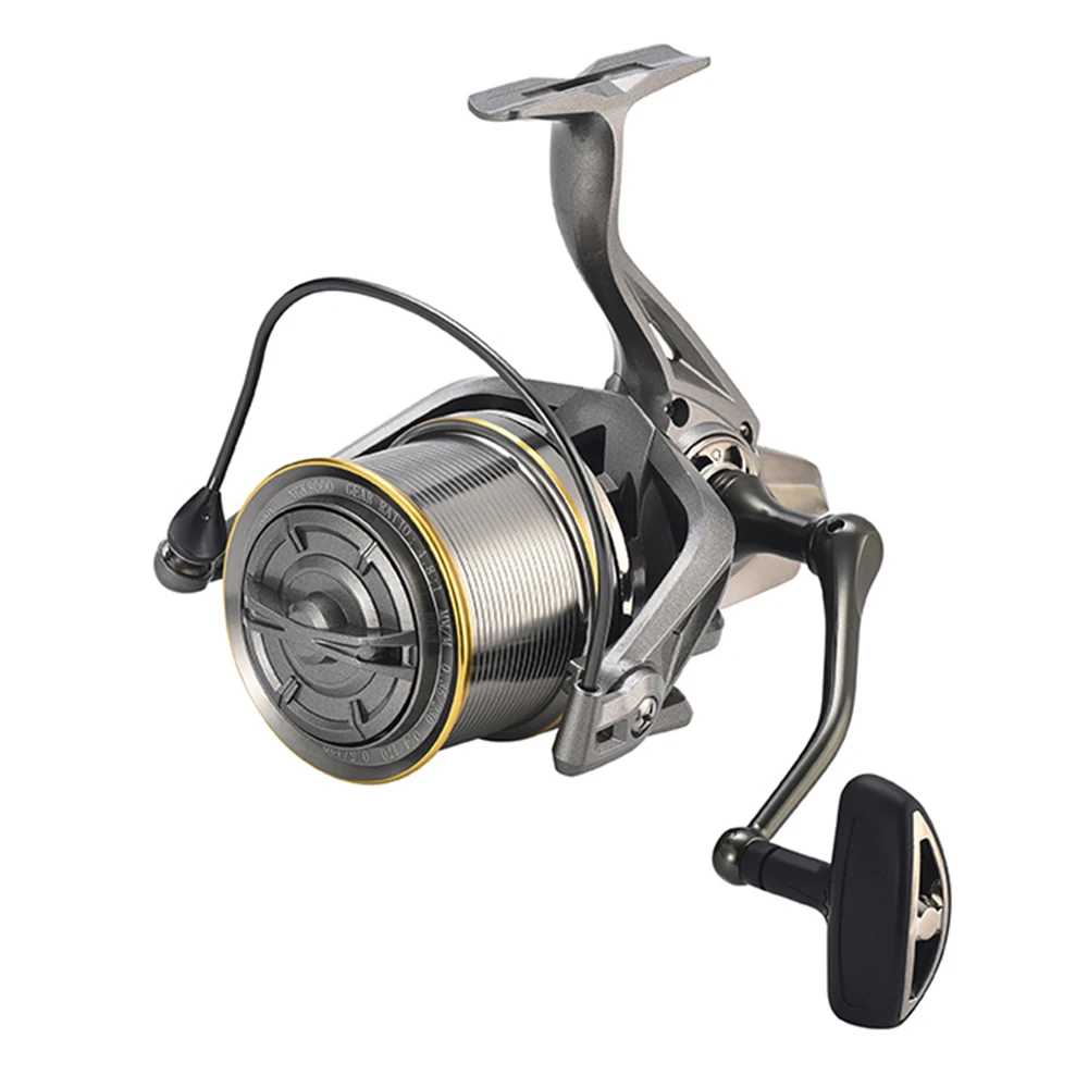 

4.8:1 Long-range Spinning Wheel 17+1 Bearing Metal Wire Cup Design 12KG Max Drag Power Spinning Fishing Reel Fish Tackle Pesca