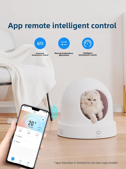 Pet intelligent cooling and heating cat litter warm in winter, constant temperature dog litter cat house, air-conditioned house 2