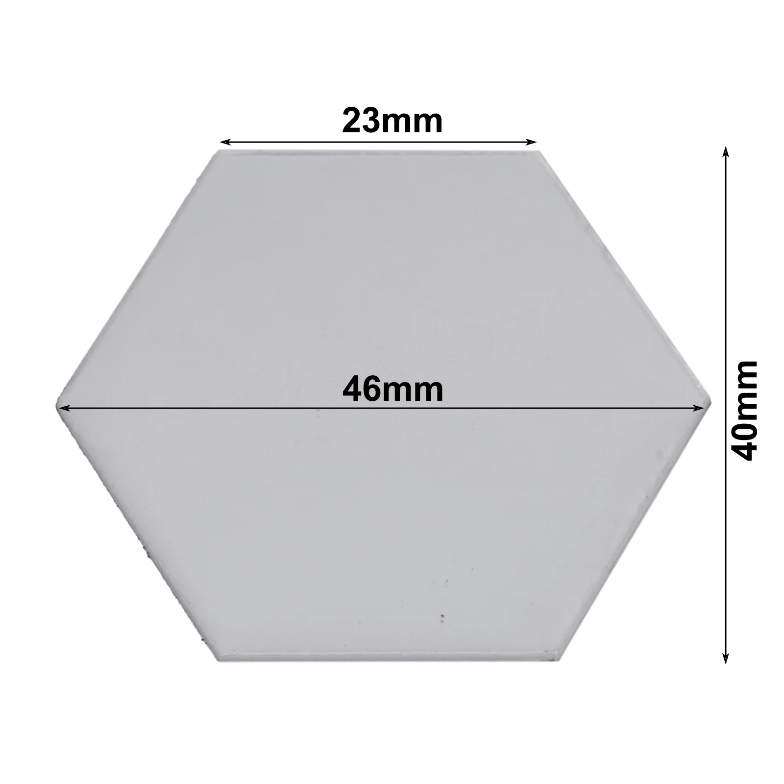 46*40*23mm Wall Stickers Plastic 3D Art Tile Decal Decor Hexagon Home Living Room Mirror Room Wall Sticker