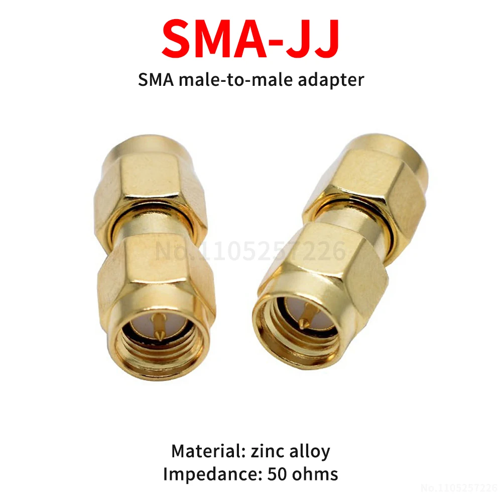 Connecteur Antenne SMA-JJ Mâle-Mâle Adaptateur RF 1pc