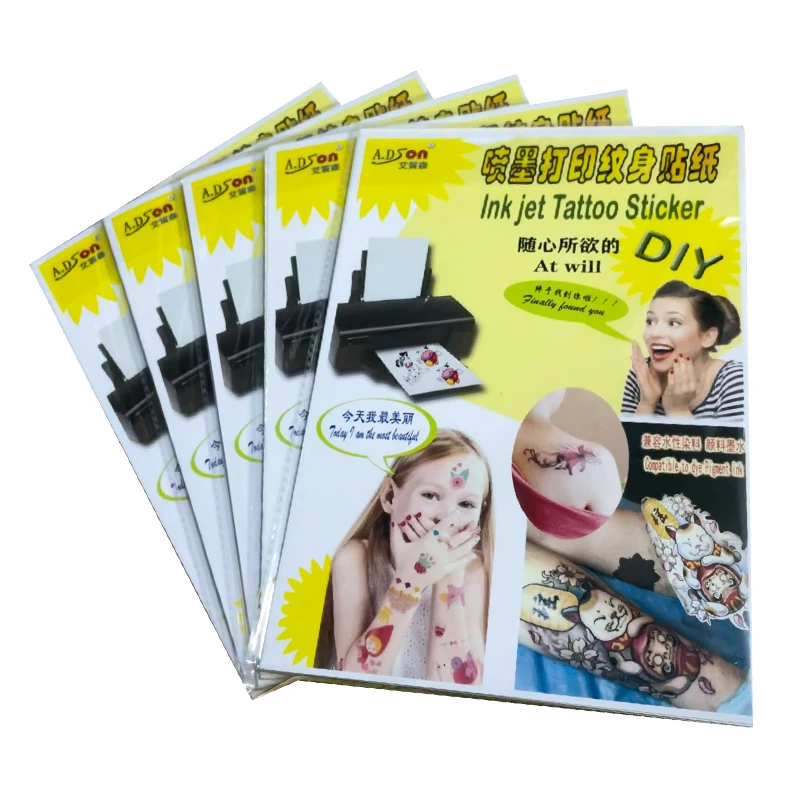 Tattoo-Transfer-Paper-Sheet-Inkjet-A5-A4-Water-Transfer-Paper-Printable ...