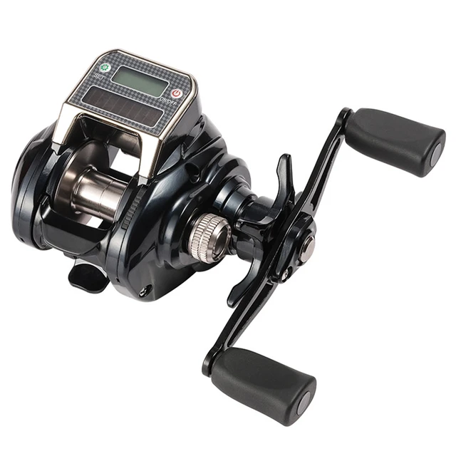 Drop Wheel Fishing Reel Digital Dual Magnetic Brake Line Counter  Rechargeable Sporting Goods Baitcasting Reels - AliExpress