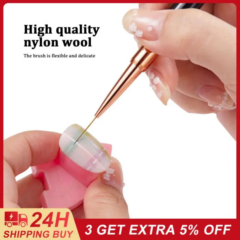 

Лайнер для ногтей, инструменты для рукоделия, двухсторонние инструменты для маникюра, аксессуары для ногтей, линия, полоски, рисунок, искусственная Кисть для ногтей