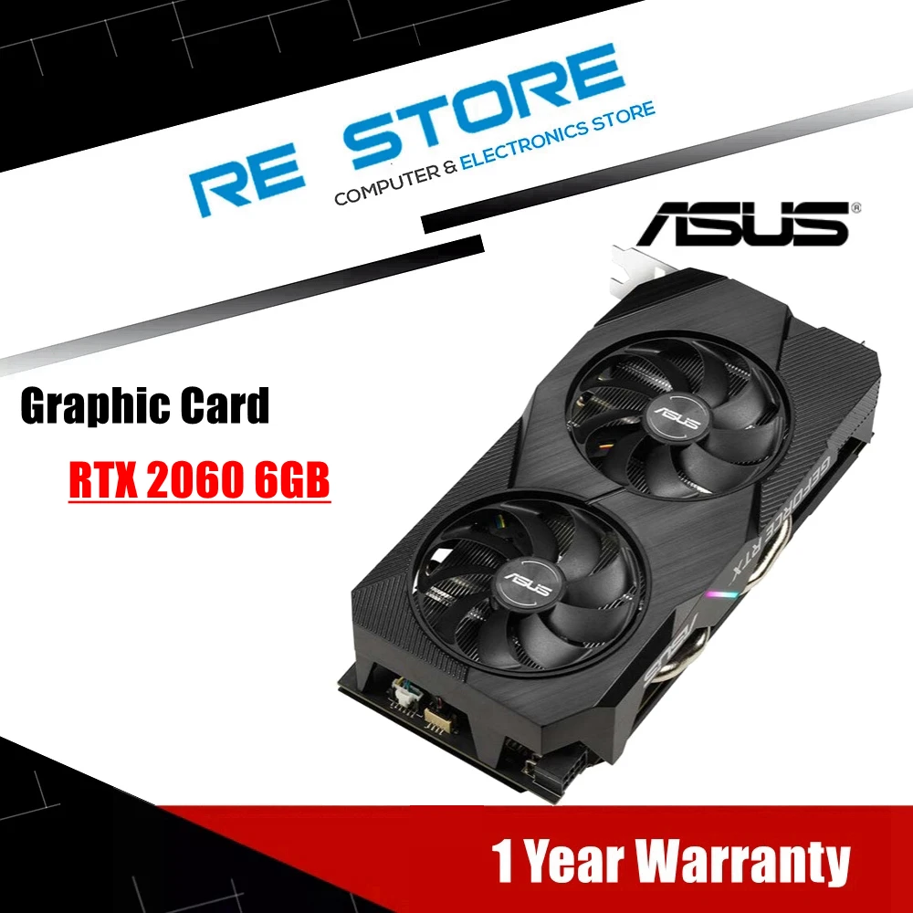 Asus Rtx 2060 6gb Video Cards Gpu Graphic Card Rtx2060 6g - Graphics Cards  - AliExpress