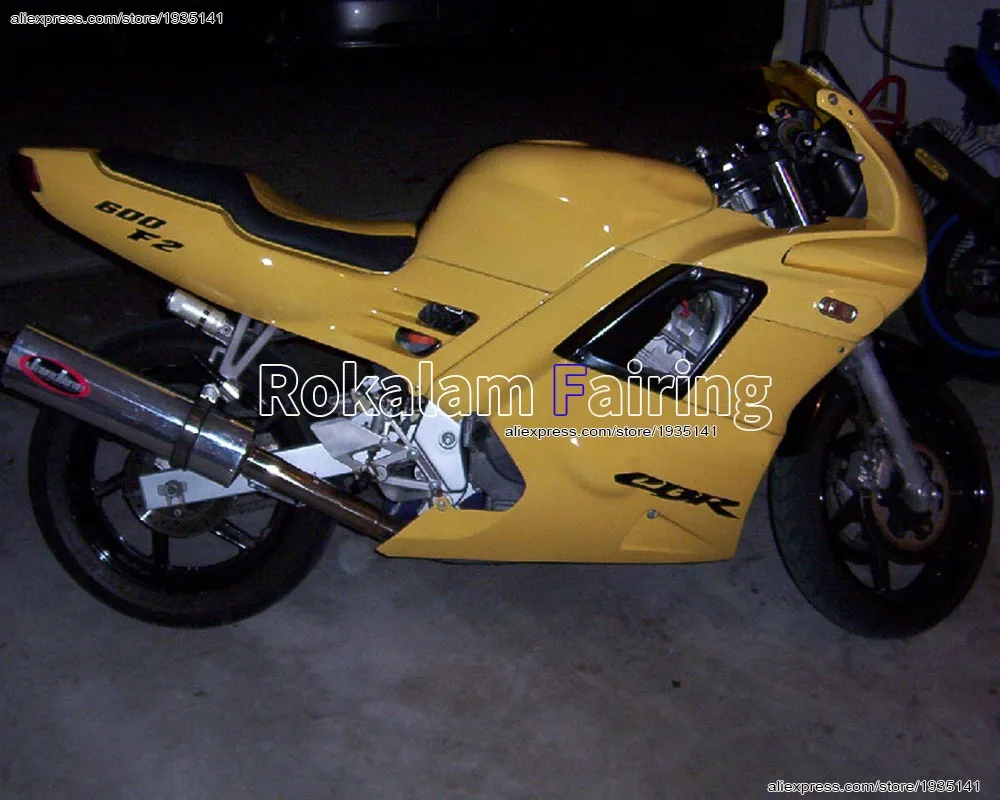 

For Honda CBR600 F2 1991 1992 1993 1994 CBR 600 F2 91 92 93 94 CBR600 ABS Motorbike Cowling Yellow Motorcycle Fairing