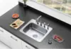 Kingston Brass Gourmetier GKTS25228 Studio Self Rimming Single Bowl Sink, 25-Inch L × 22-Inch W × 8-Inch H 4